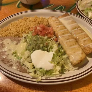 Chimichanga dinner