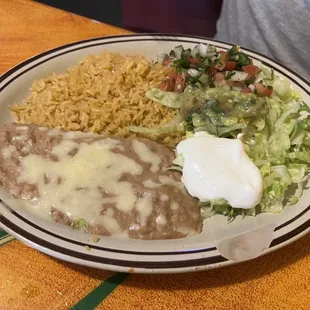 Side salad with the Fajitas