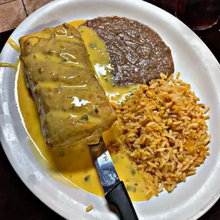 Chili Con Queso Chimichanga