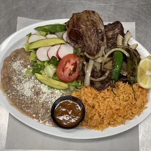 Carne asada plate