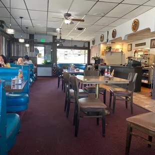 the interior of the restaurant