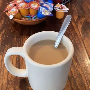 Nice breakfast for a decent price. Biscuits &amp; gravy, potatoes and scrambled eggs.
