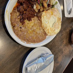 Chorizo and Eggs Plate