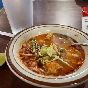 The menudo from the buffet! Amazing flavor lots of meat.