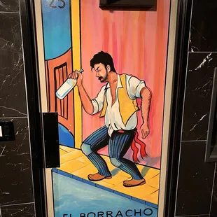 Mural in bathroom