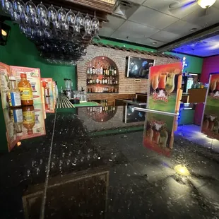 The bar. Lots of yummy drinks