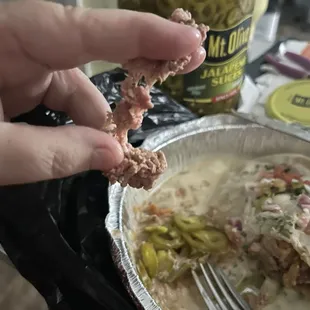 Beef fajita meet in Burrito Loco