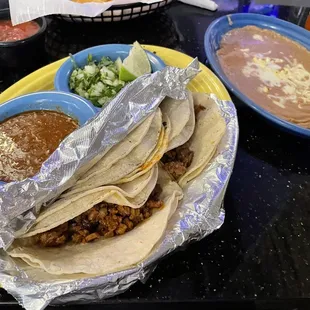Carnitas street tacos. Awesome