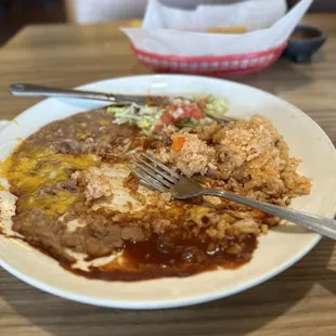 Cheese enchiladas.