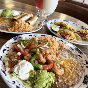 plates of mexican food