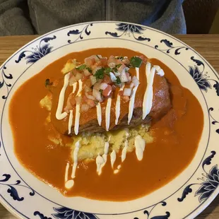Chicken pasilla relleno
