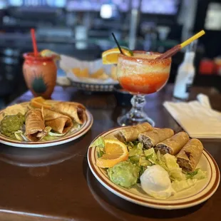 Flautas and taquitos