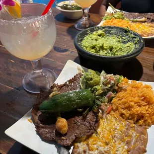 Carne Asada and Cadillac margarita!