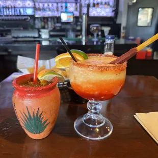 Mangoneada and cantarito