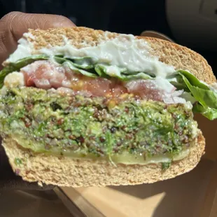 Quinoa &amp; kale burger. MUST HAVE!!