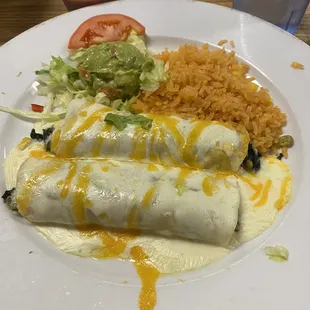 Spinach enchiladas