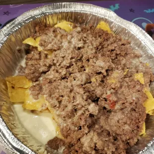 Kids beef nacho