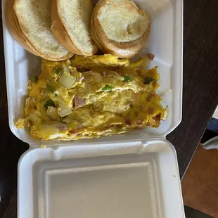 Spanish Omelet with toast