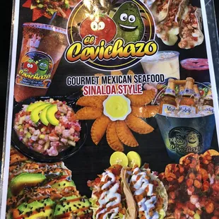 Menu front cover