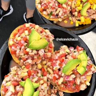 Ceviche Tostadas