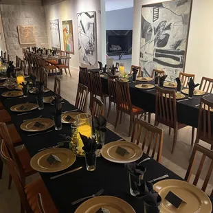 Seating for 63 last night at West River House in New Braunfels.