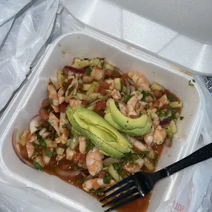 Ceviche de camarón