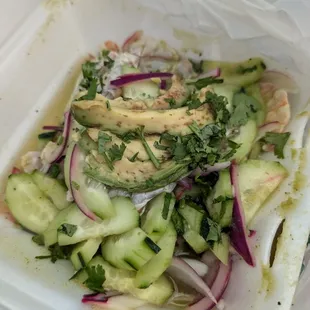 Shrimp Aguachile (green sauce)