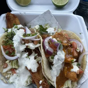 Shrimp taco , fish taco , the best in lv !