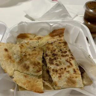 Quesadilla de Camarón y Carne
