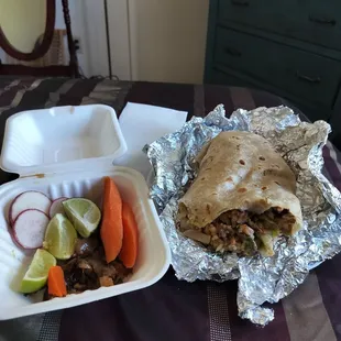 The burrito is so dang good I kept forgetting to take a photo. What you have before you is a succulent sexy super chicken burrito.