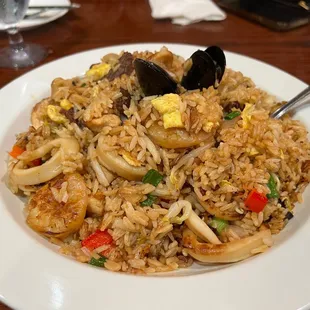 Seafood Fried Rice / Arroz Chaufa de Mariscos