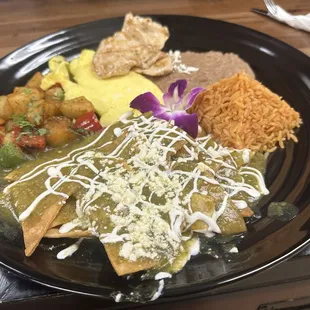 Chilaquiles con carne