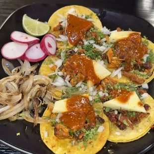 Five of my fav Al Pastor Tacos in San Jose at El Chalateco at the flagship location on Alum Rock &amp; Jackson.