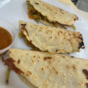 Squash blossom quesadilla 10/10!