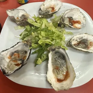 Half dozen of oysters