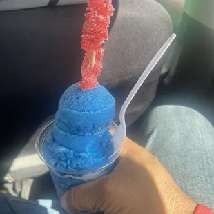 Blueberry Italian ice