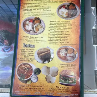Breakfast menu page 6