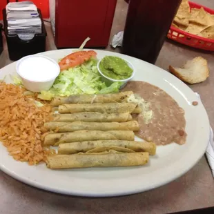 Flautas plate