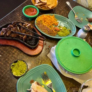 Fajitas for one is enough for two and sooo good!