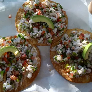 Order of 3 Ceviche Tostadas