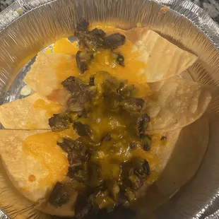 Nachos Half Order Beef Fajitas