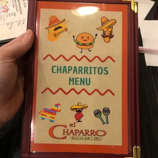 Cutest kids menu I&apos;ve ever seen!