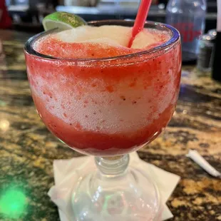 Strawberry frozen margarita