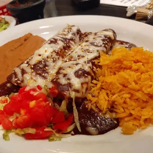 Dos Mole Enchiladas