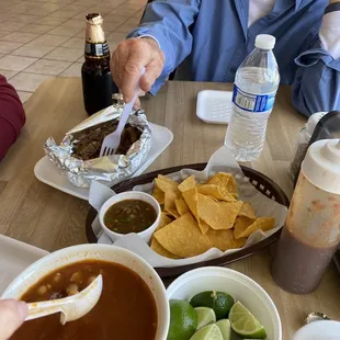 Barbacoa and consommé