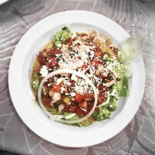 Ceviche de Camaron Tostada