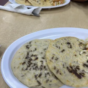 Bean and cheese pupusas