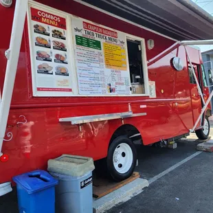 a red food truck