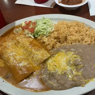 Beef Enchilada combo