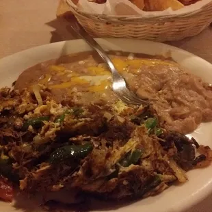 Machaca and eggs